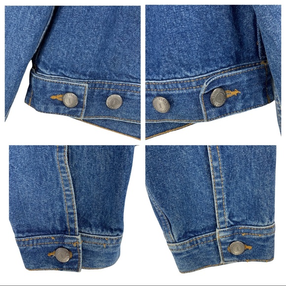 Izod Jeans Denim Jeans Trucker Jacket Medium Blue Wash - Picture 11 of 15